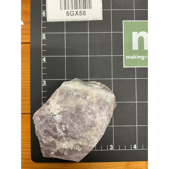 Amethyst Layered Art Glass Cullet Glowing Manganese Slag Glass #5GX58 - Picture 8 of 8